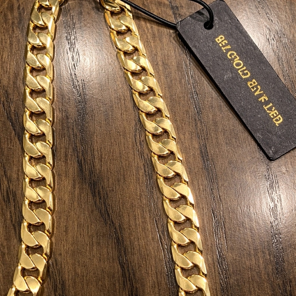 18k Gold Plated Necklace - 24" Length - New - Picture 5 of 5